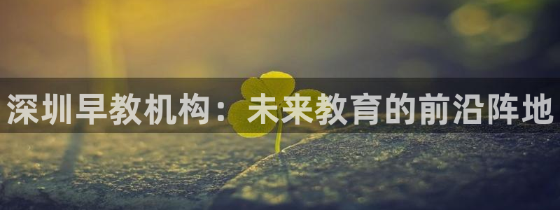 天顺娱乐_ c招a商77130:深圳早教机构:未来教育的前沿阵地