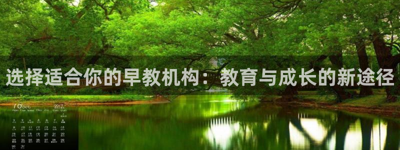 天顺娱乐胰3300：选择适合你的早教机构：教育与成长的新途径