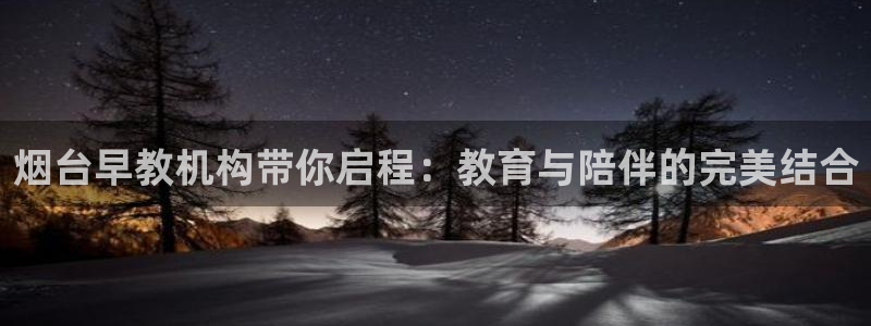 天顺娱乐匚条22650：烟台早教机构带你启程：教育与陪伴的完美结合