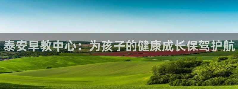 天顺娱乐易78778：泰安早教中心：为孩子的健康成长保驾护航