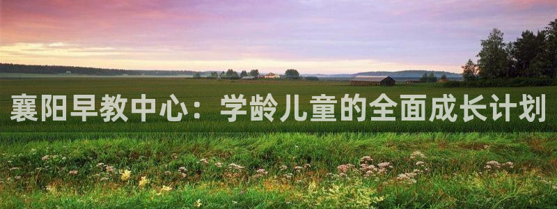 天顺娱乐来忧70648：襄阳早教中心：学龄儿童的全面成长计划