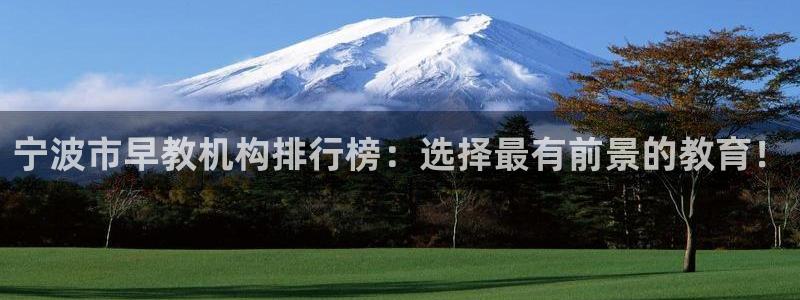 天顺娱乐 q96303：宁波市早教机构排行榜：选择最有前景的教育！